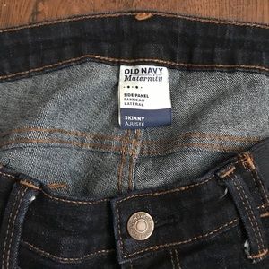 Old Navy Maternity skinny jeans with side panels